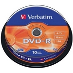 Verbatim DVD-R 4,7GB 16x, AZO, cakebox, 10ks